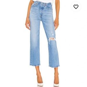 Levi’s Premium Ribcage Straight Jeans Size 27